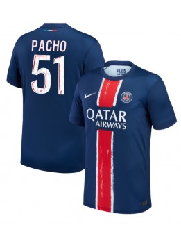 Billige Paris Saint-Germain Willian Pacho #51 Hjemmedrakt 2024-25 Kortermet